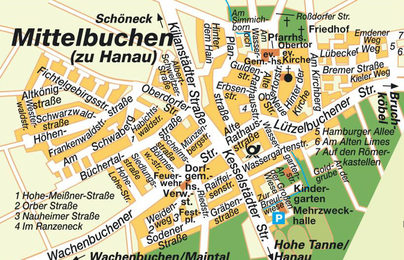 hanau city map